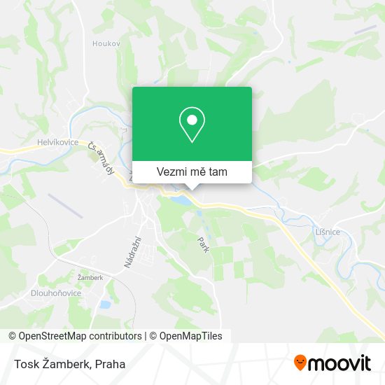 Tosk Žamberk mapa