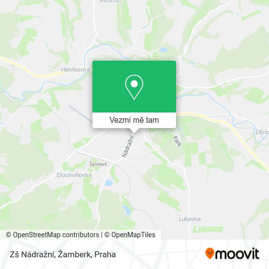 Zš Nádražní, Žamberk mapa