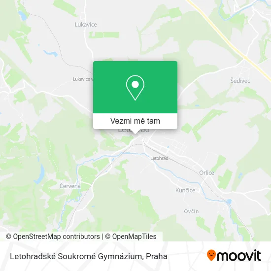 Letohradské Soukromé Gymnázium mapa