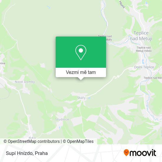 Supí Hnízdo mapa