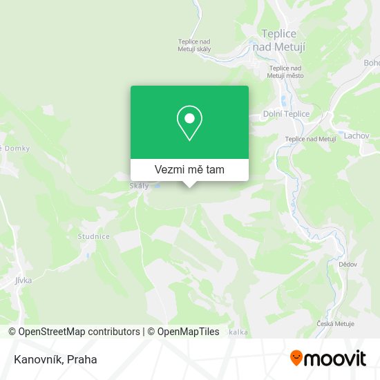 Kanovník mapa
