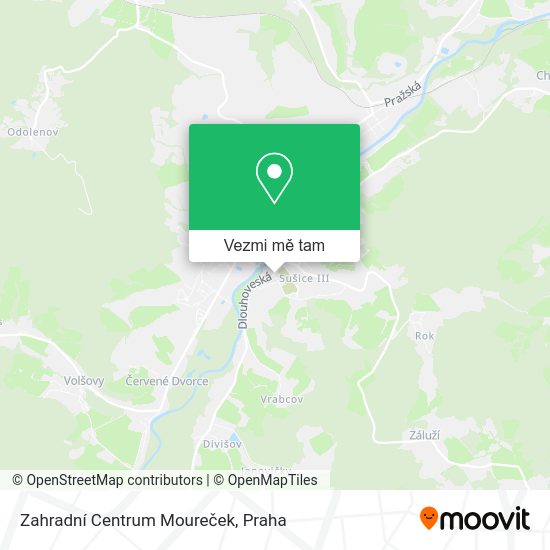Zahradní Centrum Moureček mapa