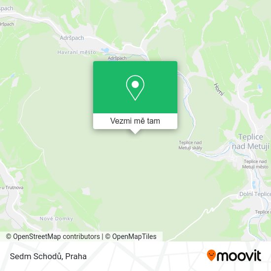 Sedm Schodů mapa