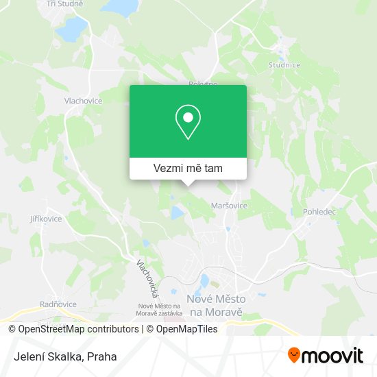 Jelení Skalka mapa