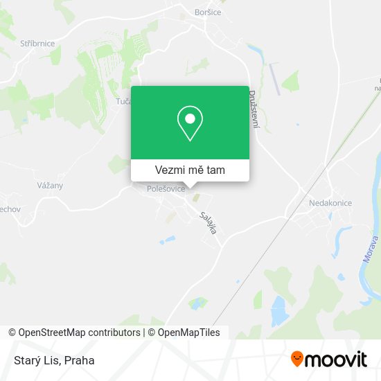 Starý Lis mapa