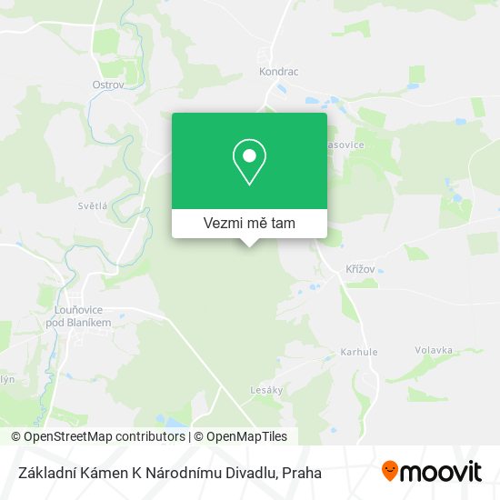 Základní Kámen K Národnímu Divadlu mapa