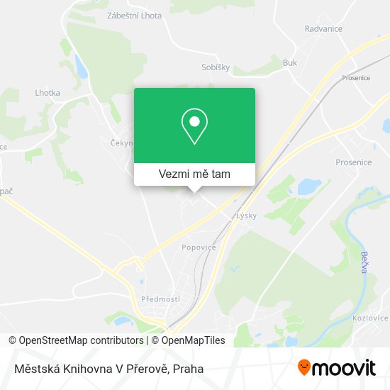 Městská Knihovna V Přerově mapa