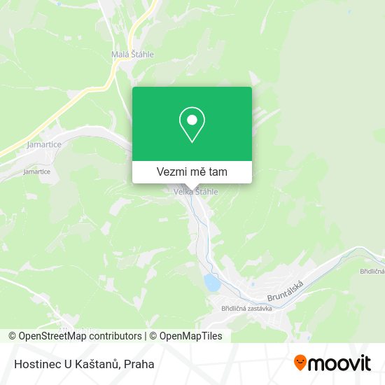 Hostinec U Kaštanů mapa