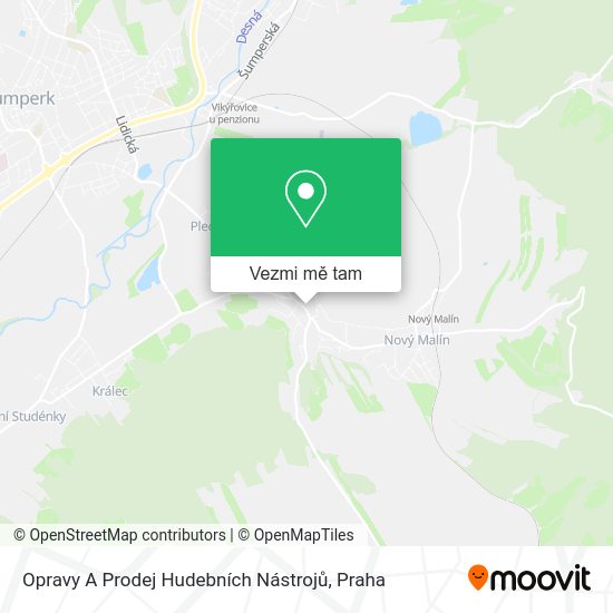 Opravy A Prodej Hudebních Nástrojů mapa