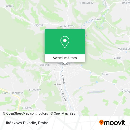 Jiráskovo Divadlo mapa