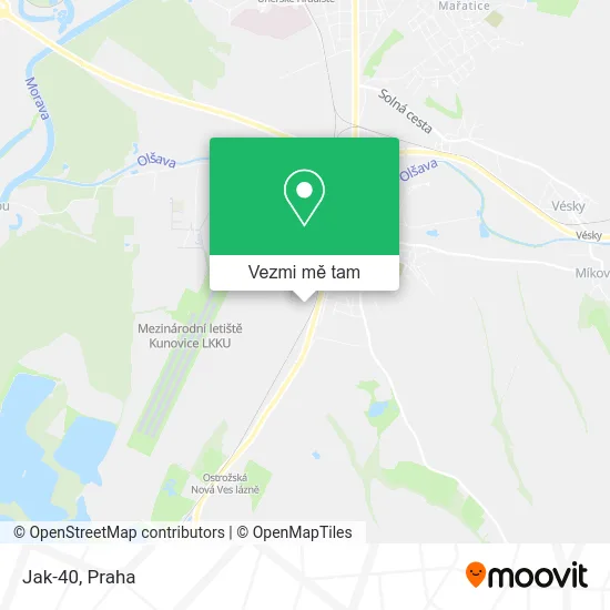 Jak-40 mapa