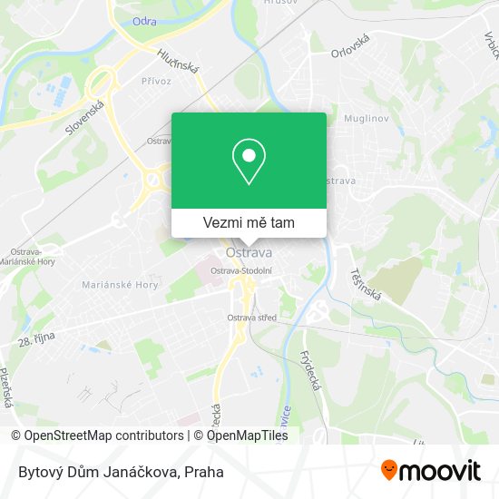 Bytový Dům Janáčkova mapa