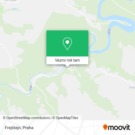 Frejštejn mapa