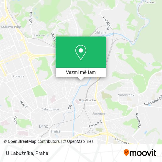 U Labužníka mapa