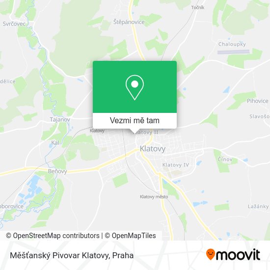 Měšťanský Pivovar Klatovy mapa