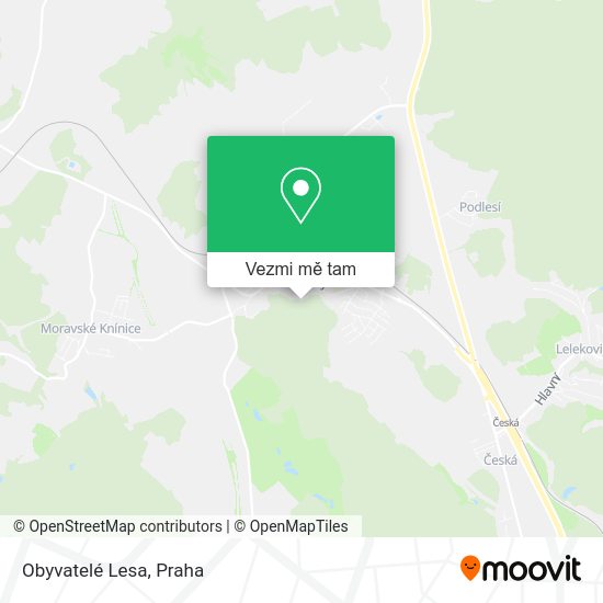 Obyvatelé Lesa mapa