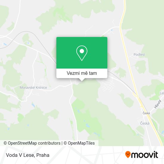 Voda V Lese mapa