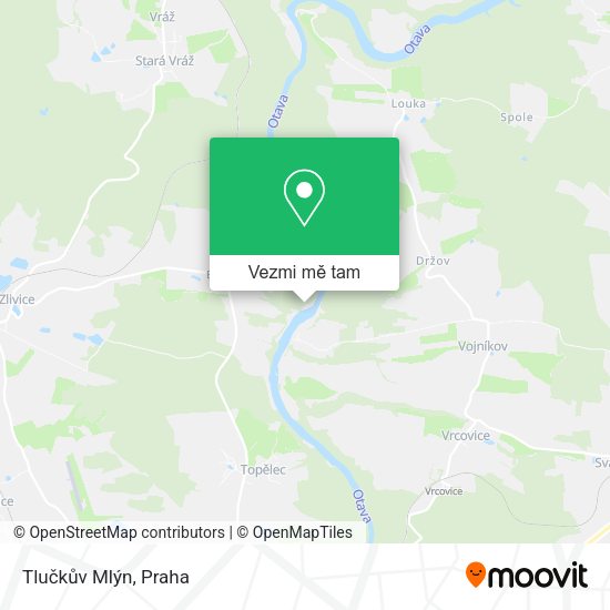 Tlučkův Mlýn mapa