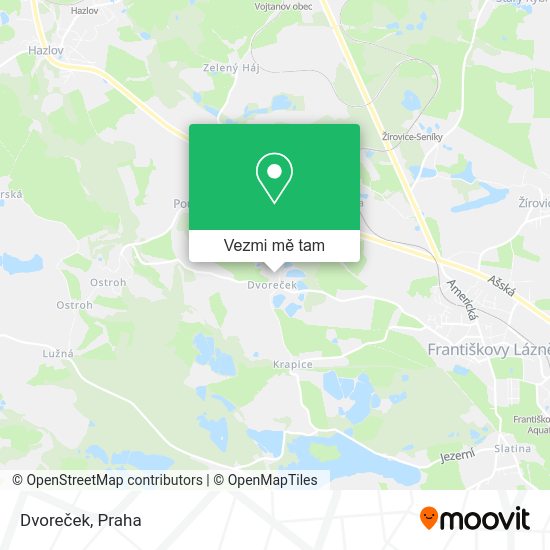 Dvoreček mapa