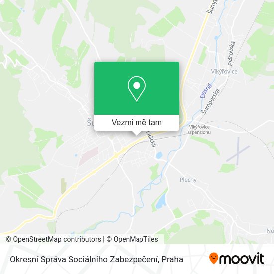 Okresní Správa Sociálního Zabezpečení mapa
