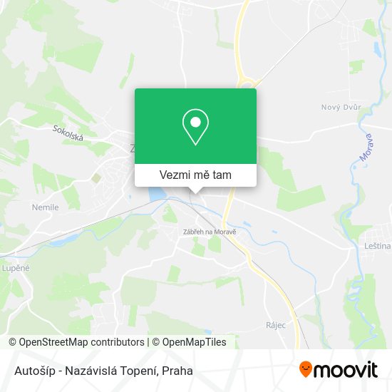 Autošíp - Nazávislá Topení mapa