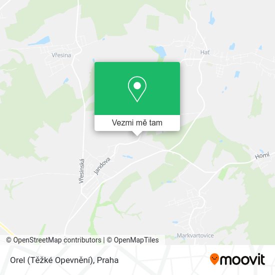 Orel (Těžké Opevnění) mapa