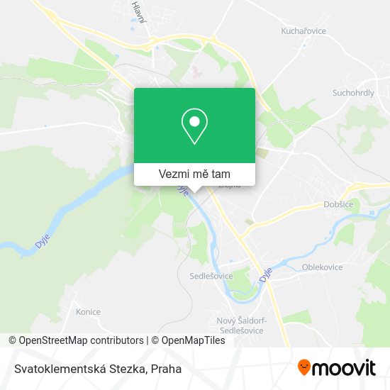 Svatoklementská Stezka mapa
