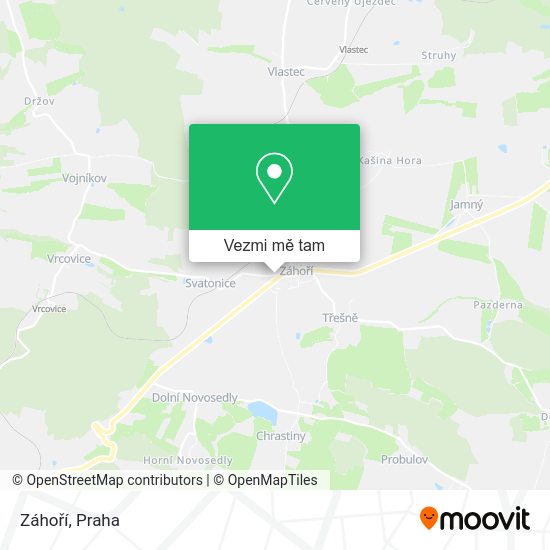Záhoří mapa