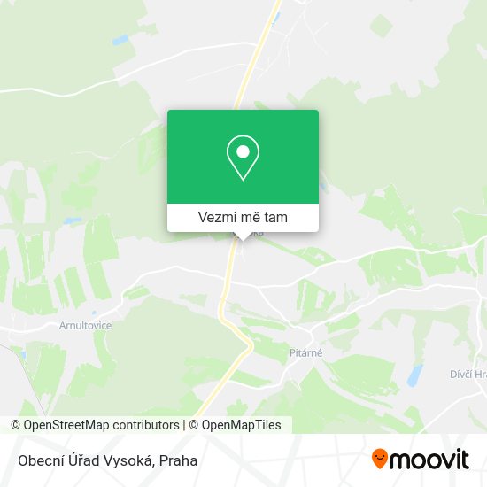 Obecní Úřad Vysoká mapa
