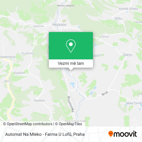 Automat Na Mléko - Farma U Lofů mapa