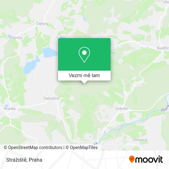 Strážiště mapa