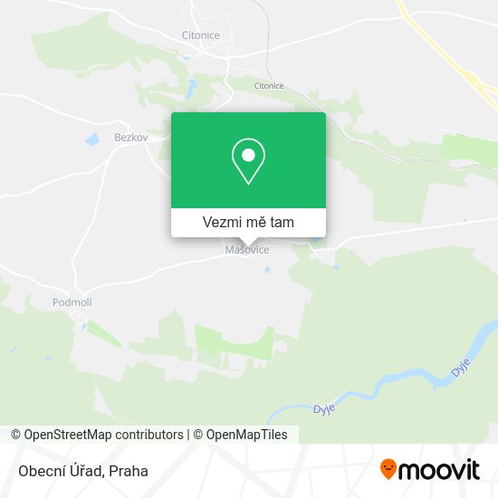 Obecní Úřad mapa