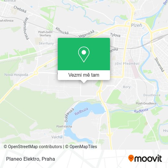 Planeo Elektro mapa
