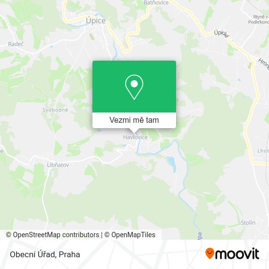 Obecní Úřad mapa