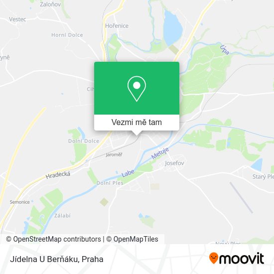 Jídelna U Berňáku mapa