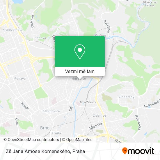 Zš Jana Ámose Komenského mapa