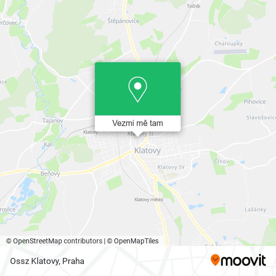 Ossz Klatovy mapa