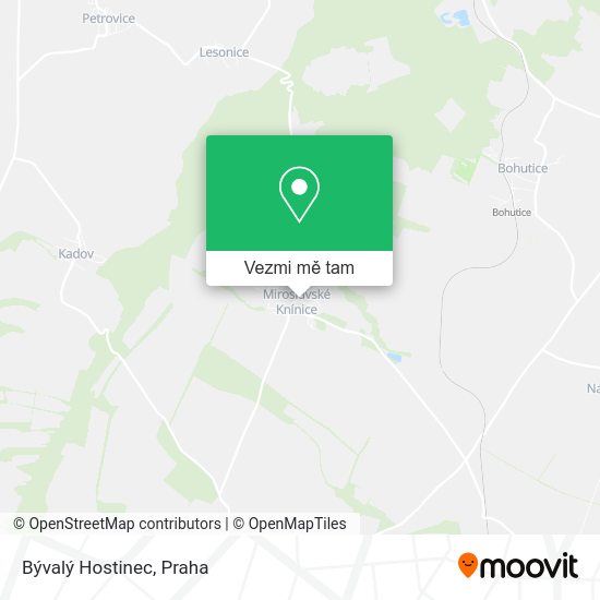 Bývalý Hostinec mapa