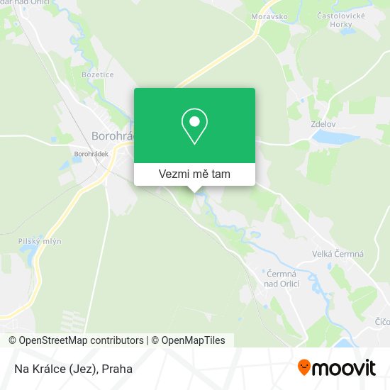Na Králce (Jez) mapa