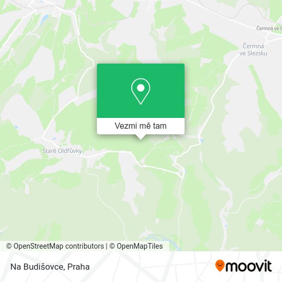 Na Budišovce mapa