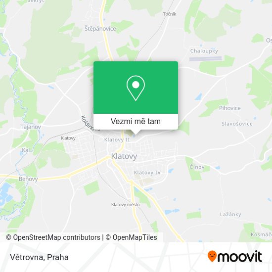 Větrovna mapa