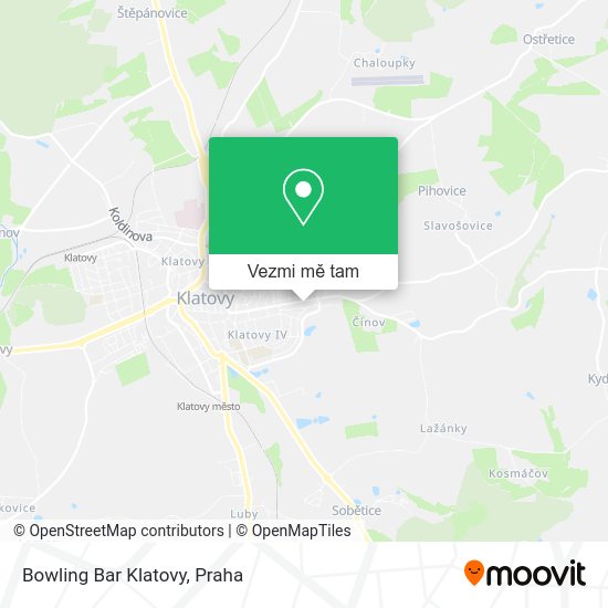 Bowling Bar Klatovy mapa