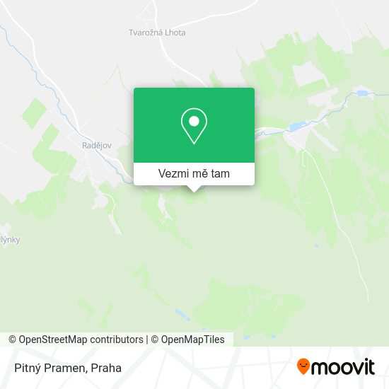 Pitný Pramen mapa