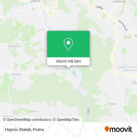 Hejnův Statek mapa