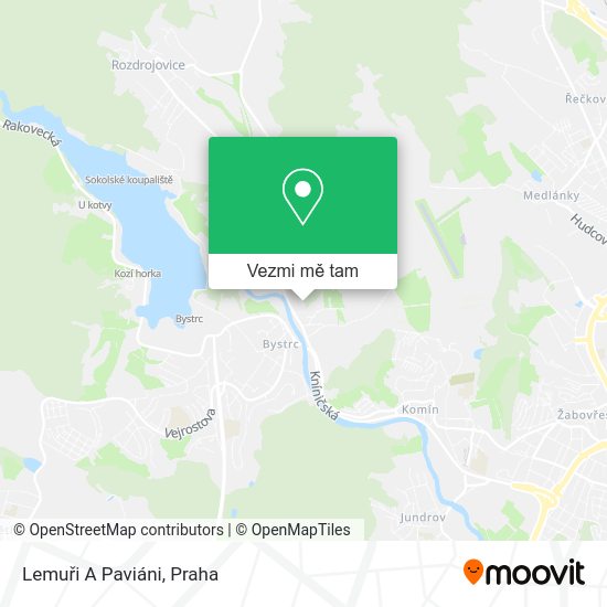 Lemuři A Paviáni mapa