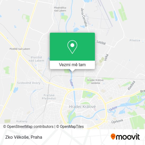 Zko Věkoše mapa