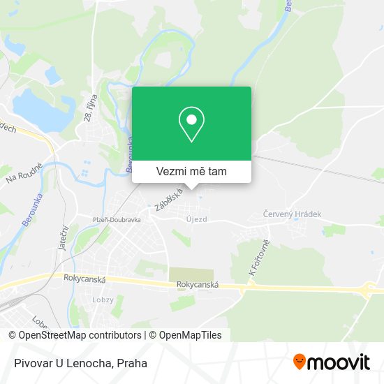 Pivovar U Lenocha mapa