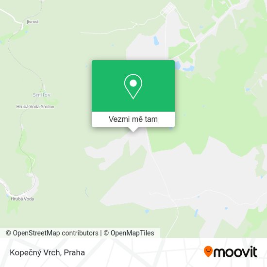 Kopečný Vrch mapa