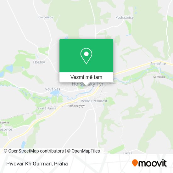 Pivovar Kh Gurmán mapa