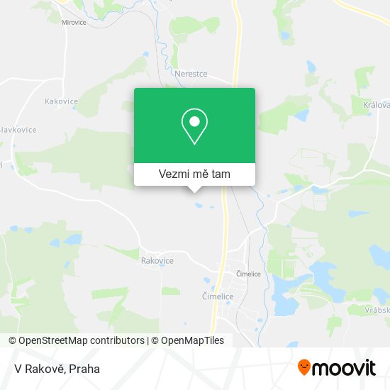 V Rakově mapa